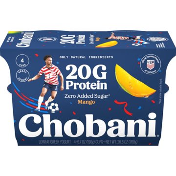 Chobani 20G Protein Mango Low Fat Greek Yogurt