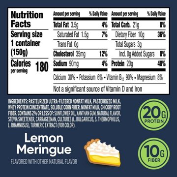 :ratio 20g Protein Pro Fiber Lemon Meringue Dairy Snack