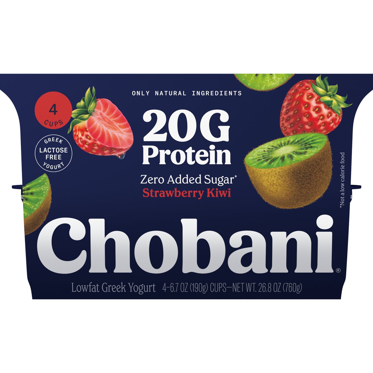 Chobani 20G Protein Strawberry Kiwi Low Fat Greek Yogurt - Shop
