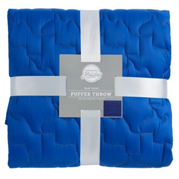 Destination Holiday Texas Puffer Throw Blanket - Blue, 50" x 60"