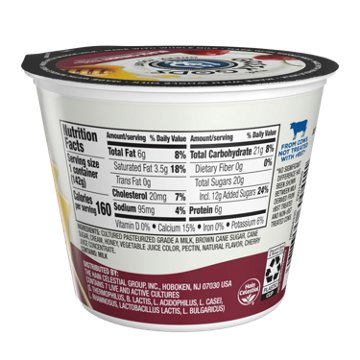 The Greek Gods Black Cherry with Honey Greek Yogurt