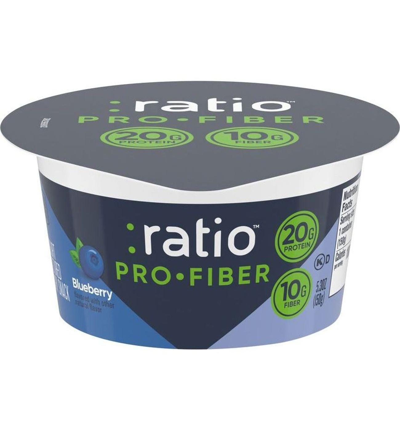 :ratio 20g Protein Pro Fiber Blueberry Dairy Snack; image 1 of 2