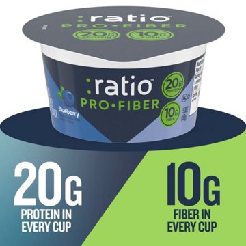 :ratio 20g Protein Pro Fiber Blueberry Dairy Snack