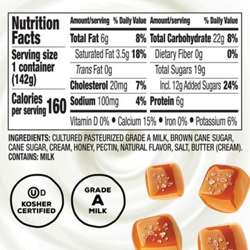 The Greek Gods Salted Caramel with Honey Greek Yogurt 