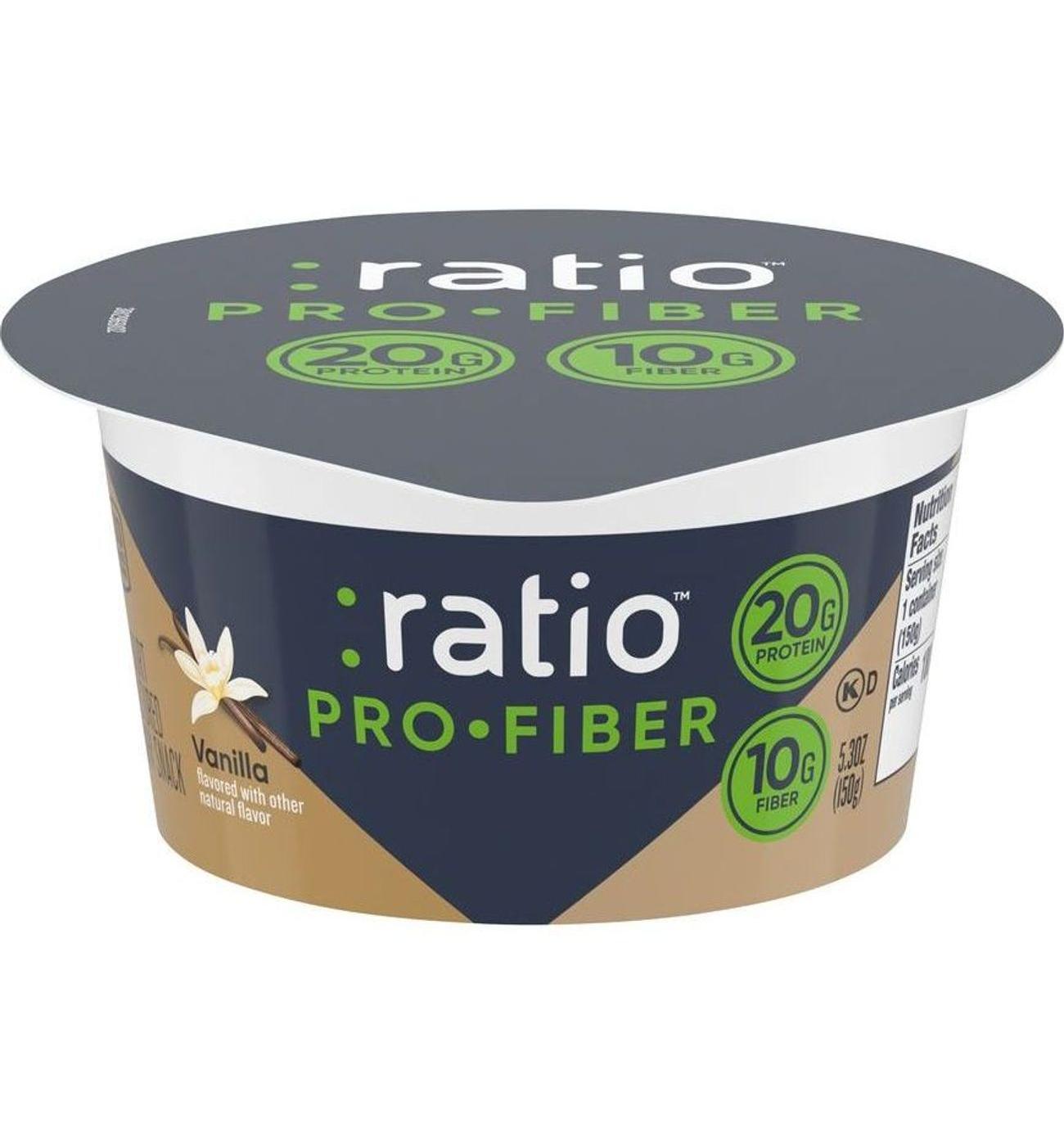 :ratio 20g Protein Pro Fiber Vanilla Dairy Snack; image 1 of 3