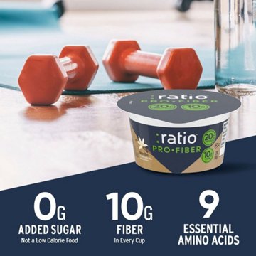 :ratio 20g Protein Pro Fiber Vanilla Dairy Snack