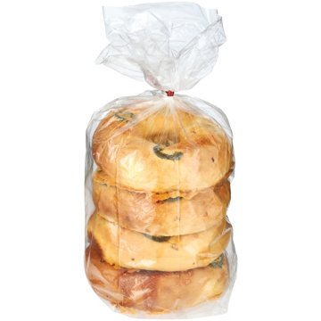 H-E-B Bakery Jalapeno Cheese Bagels, 4 ct