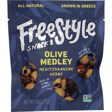 Freestyle Snacks Olive Medley Mediterranean Herbs, 4 oz