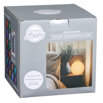 Destination Holiday Dome Shaped Color Changing Lamp