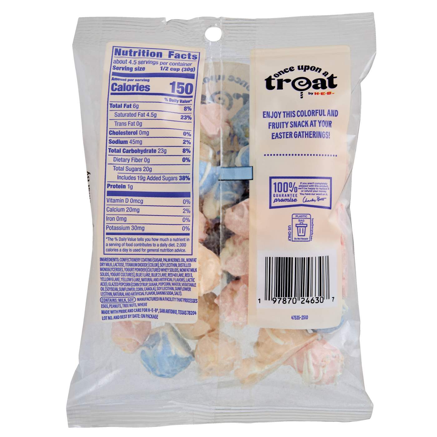 Once Upon a Treat by H-E-B Berry Peachy Candy-Coated Easter Popcorn; image 7 of 8