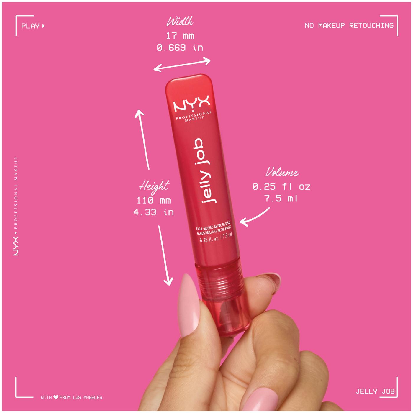 NYX Jelly Job Smooth Shine Lip Gloss - Kissed; image 6 of 7