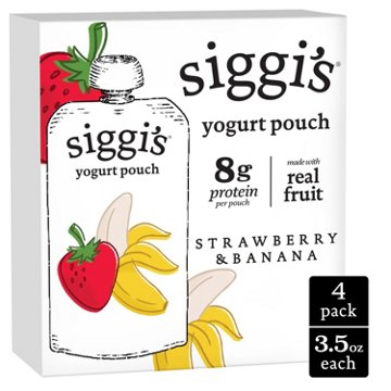 Siggi's Yogurt Pouches - Strawberry & Banana