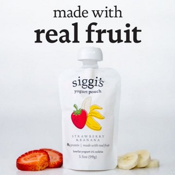 Siggi's Yogurt Pouches - Strawberry & Banana