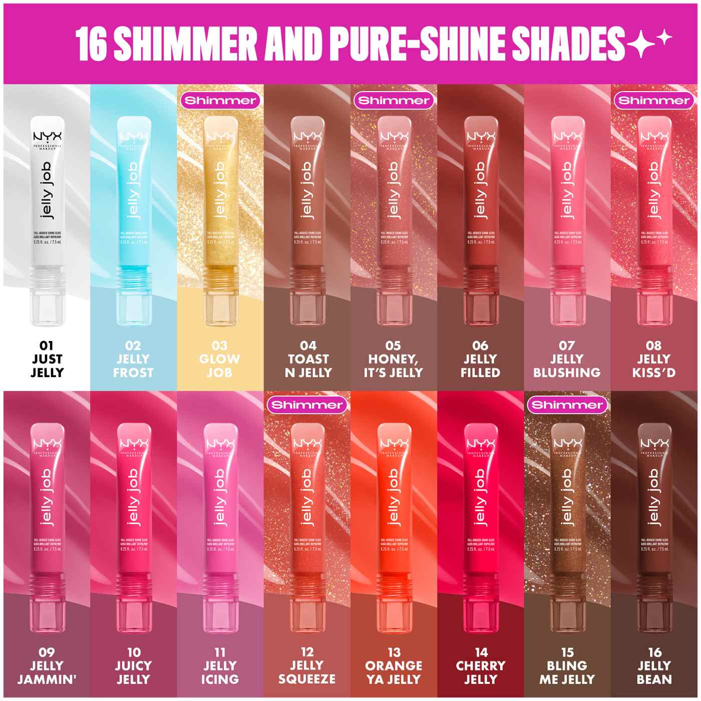 NYX Jelly Job Smooth Shine Lip Gloss - Jelly Frost; image 2 of 6