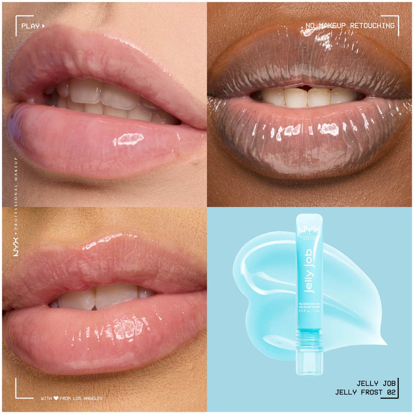 NYX Jelly Job Smooth Shine Lip Gloss - Jelly Frost; image 3 of 6