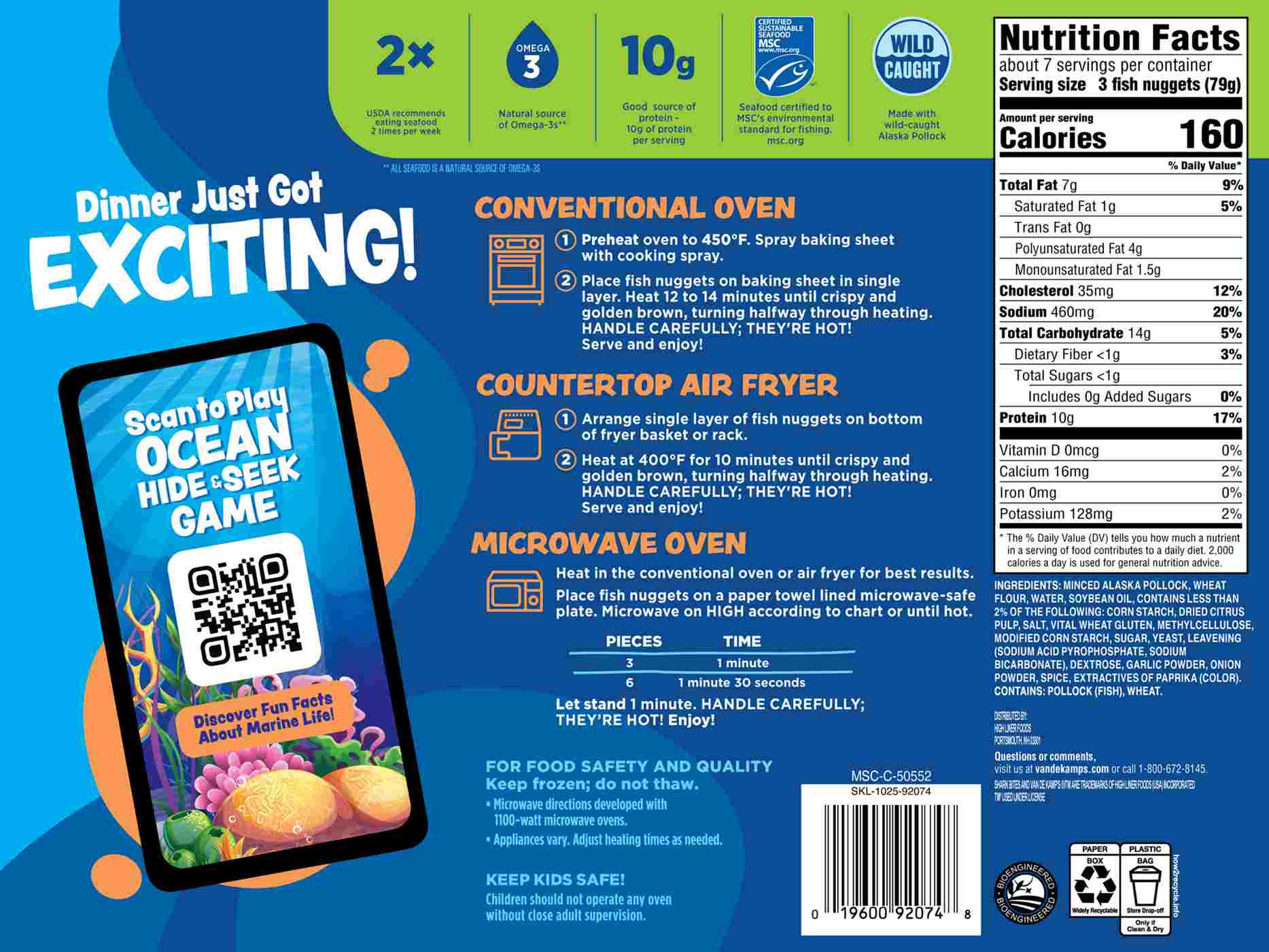 Van de Kamp's Shark Bites Breaded Fish Sticks; image 2 of 2