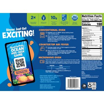 Van de Kamp's Shark Bites Breaded Fish Sticks, 19 oz