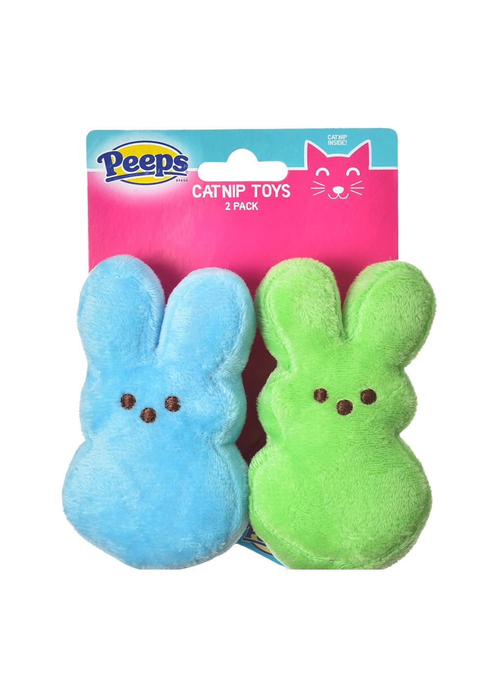 Peeps Bunny Plush Catnip Toy Pack - Assorted Colors; image 1 of 2