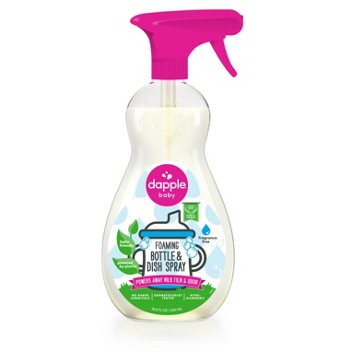 Dapple Baby Foaming Bottle & Dish Spray, 16.9 oz