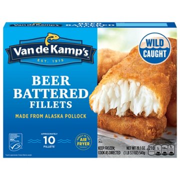 Van de Kamp's Beer Battered Fish Fillets, 10 ct