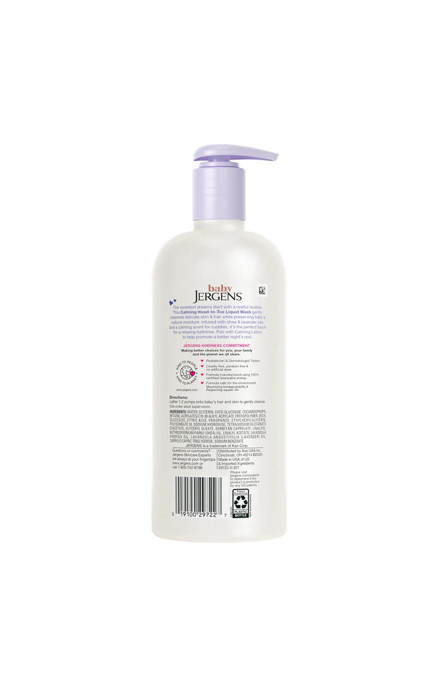 Jergens Baby Calming Head to Toe Liquid Baby Wash; image 2 of 2