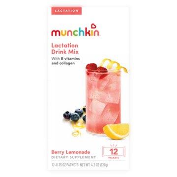 Munchkin Milkmakers Lactation Drink Mix - Berry Lemonade, 12 ct