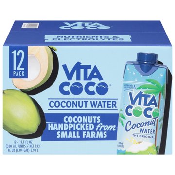 Vita Coco Coconut Water 12 pk Cartons, 11.1 oz