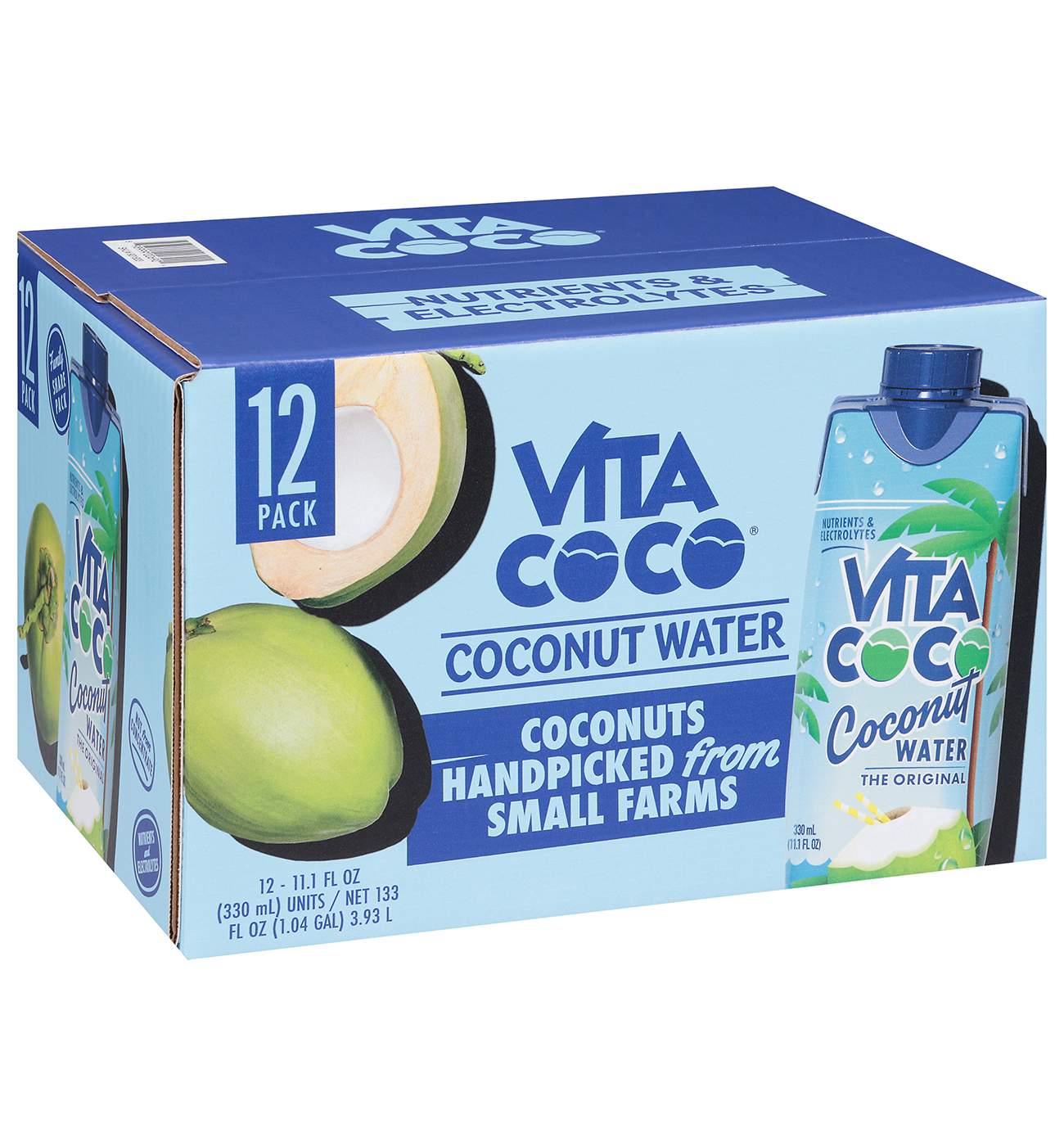 Vita Coco Coconut Water 12 pk Cartons; image 3 of 4