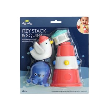 Itzy Ritzy Stack and Squirt Bath Toys