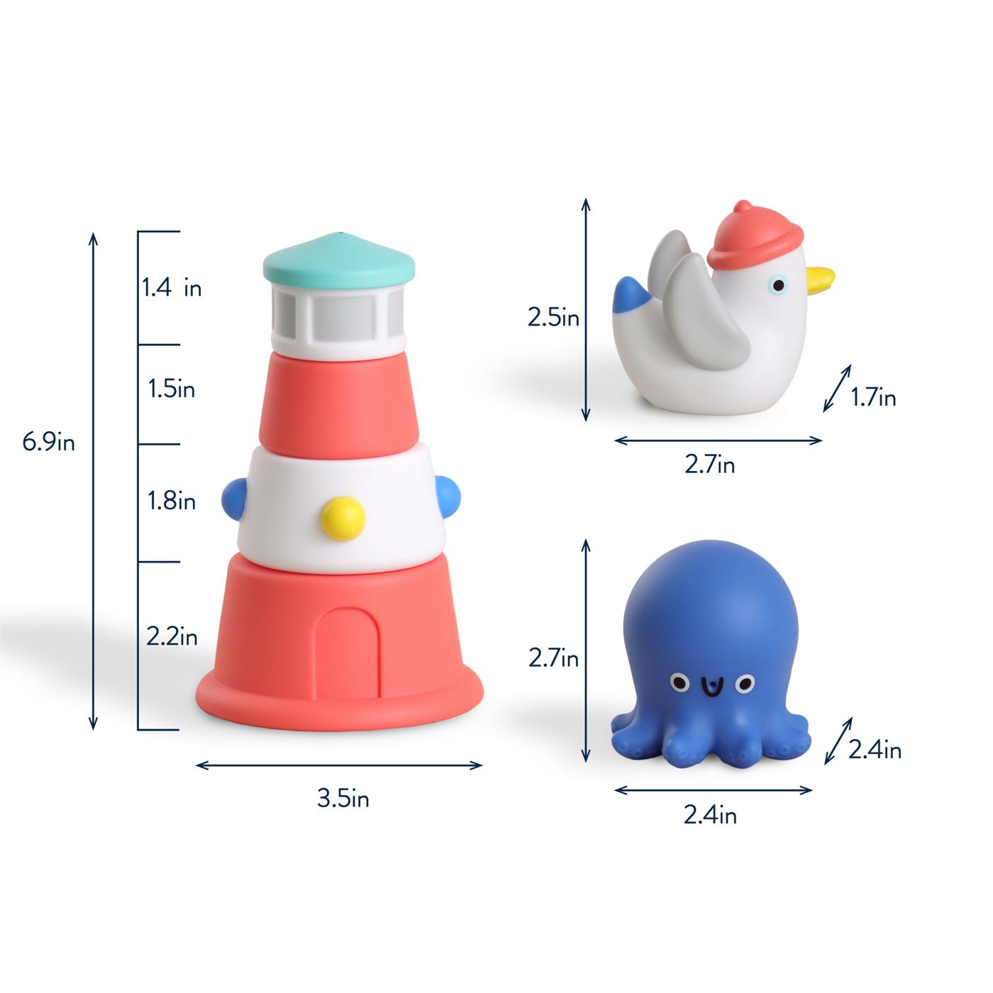 Itzy Ritzy Stack and Squirt Bath Toys; image 4 of 8