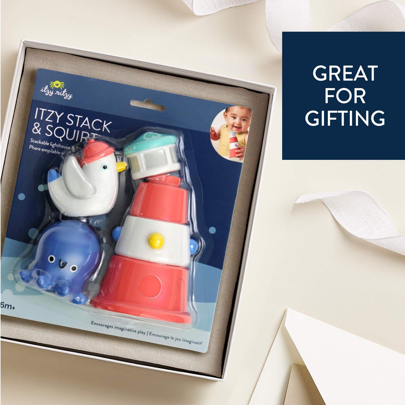 Itzy Ritzy Stack and Squirt Bath Toys; image 6 of 8