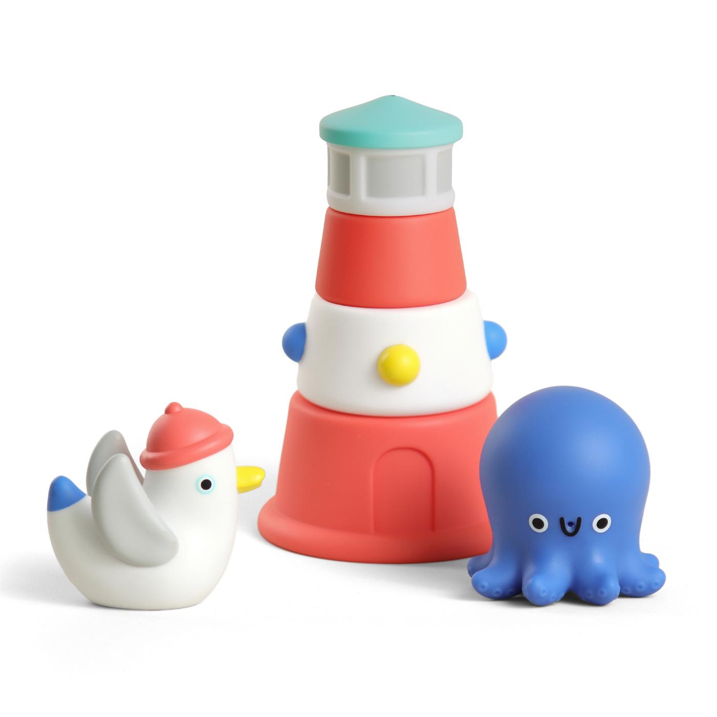 Itzy Ritzy Stack and Squirt Bath Toys; image 7 of 8