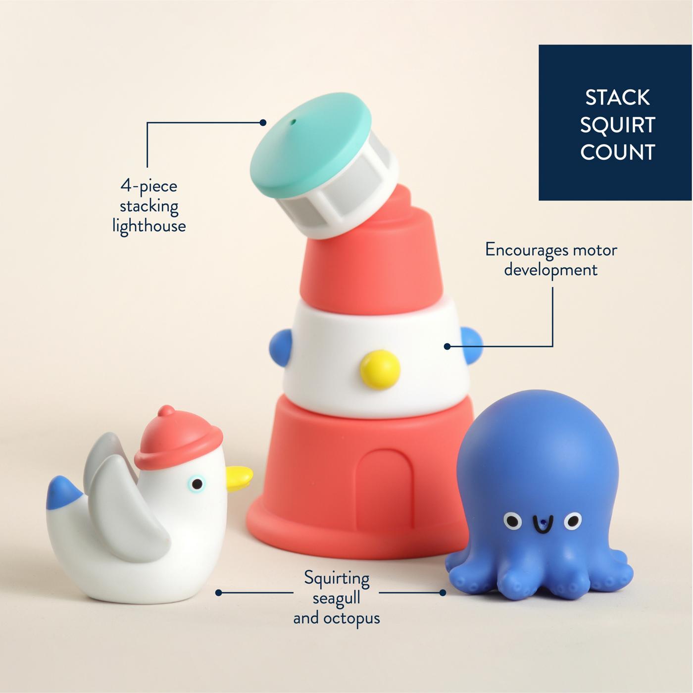 Itzy Ritzy Stack and Squirt Bath Toys; image 8 of 8