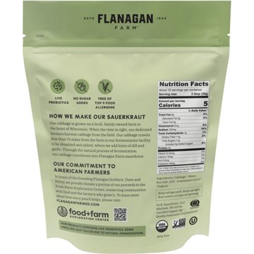 Flanagan Farm Organic Dill Sauerkraut, 16 oz