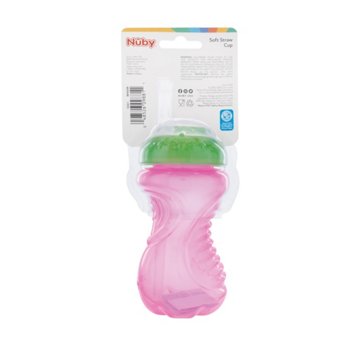 Nuby Easy Grip Soft Straw 10 oz Cup - Colors May Vary