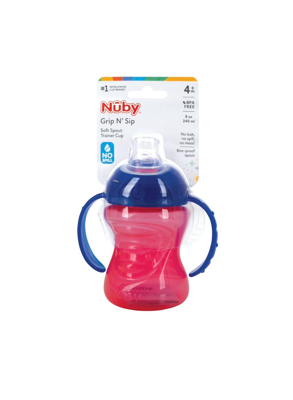 Nuby Grip N' Sip Soft Spout Trainer 8 oz Cup - Colors May Vary; image 1 of 3