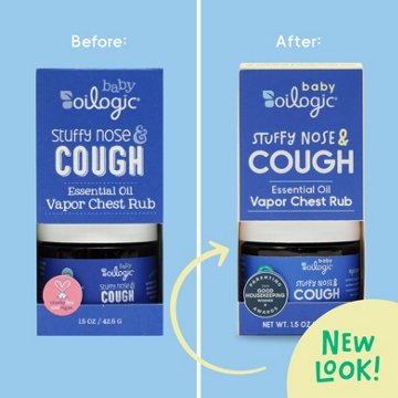 Oilogic Baby Stuffy Nose & Cough Vapor Chest Rub, 1.5 oz