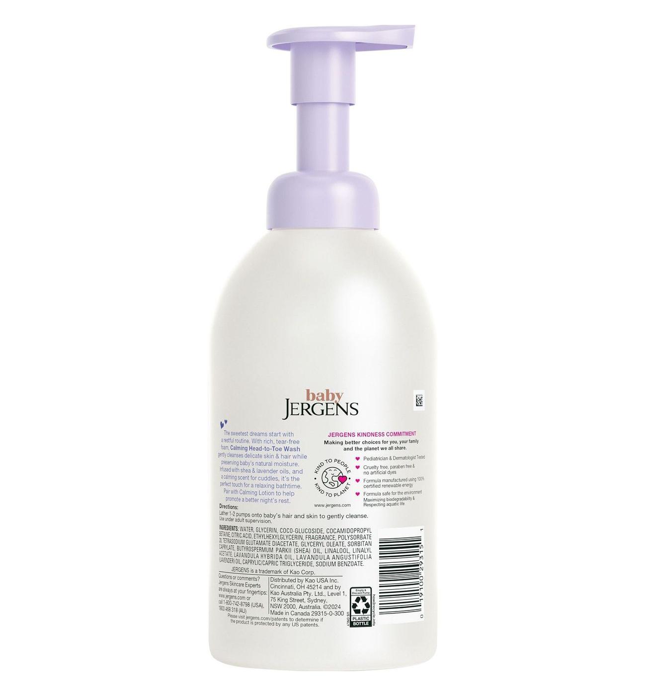 Jergens Baby Calming Head to Toe Foaming Wash; image 2 of 2
