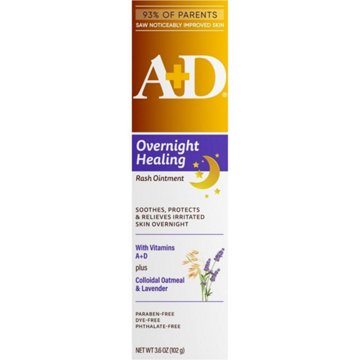 A+D Overnight Healing Rash Ointment, 3.6 oz