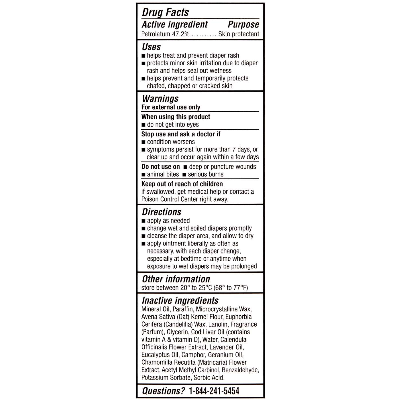 A+D Overnight Healing Rash Ointment; image 3 of 4