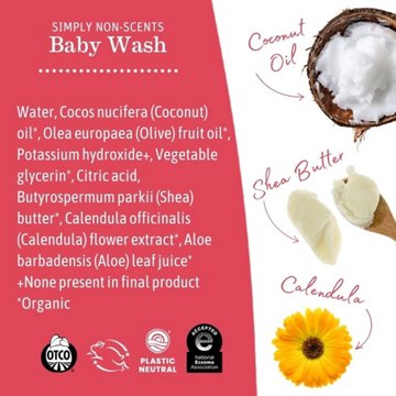 Earth Mama Simply Non-Scents Baby Wash, 5.30 oz