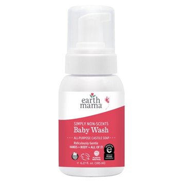 Earth Mama Simply Non-Scents Baby Wash, 5.30 oz