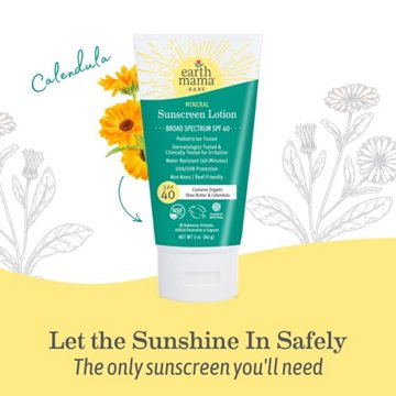 Earth Mama Baby Mineral Sunscreen Lotion - SPF 40