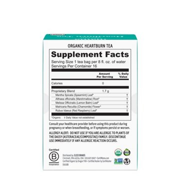 Earth Mama Organic Heartburn Tea, 16 ct