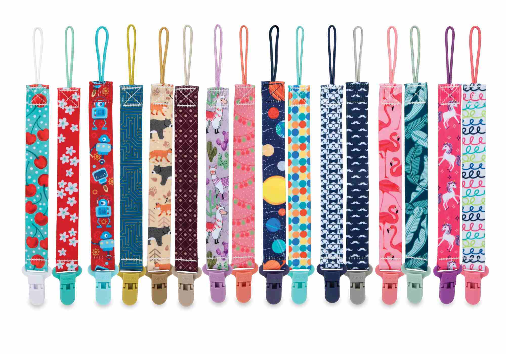 Nuby Pacifinder Pacifier Clip - Pattern May Vary; image 2 of 3