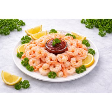 Blue River Frozen Cooked Peeled & Deveined No Tail White Shrimp, 91-100ct, 32 oz