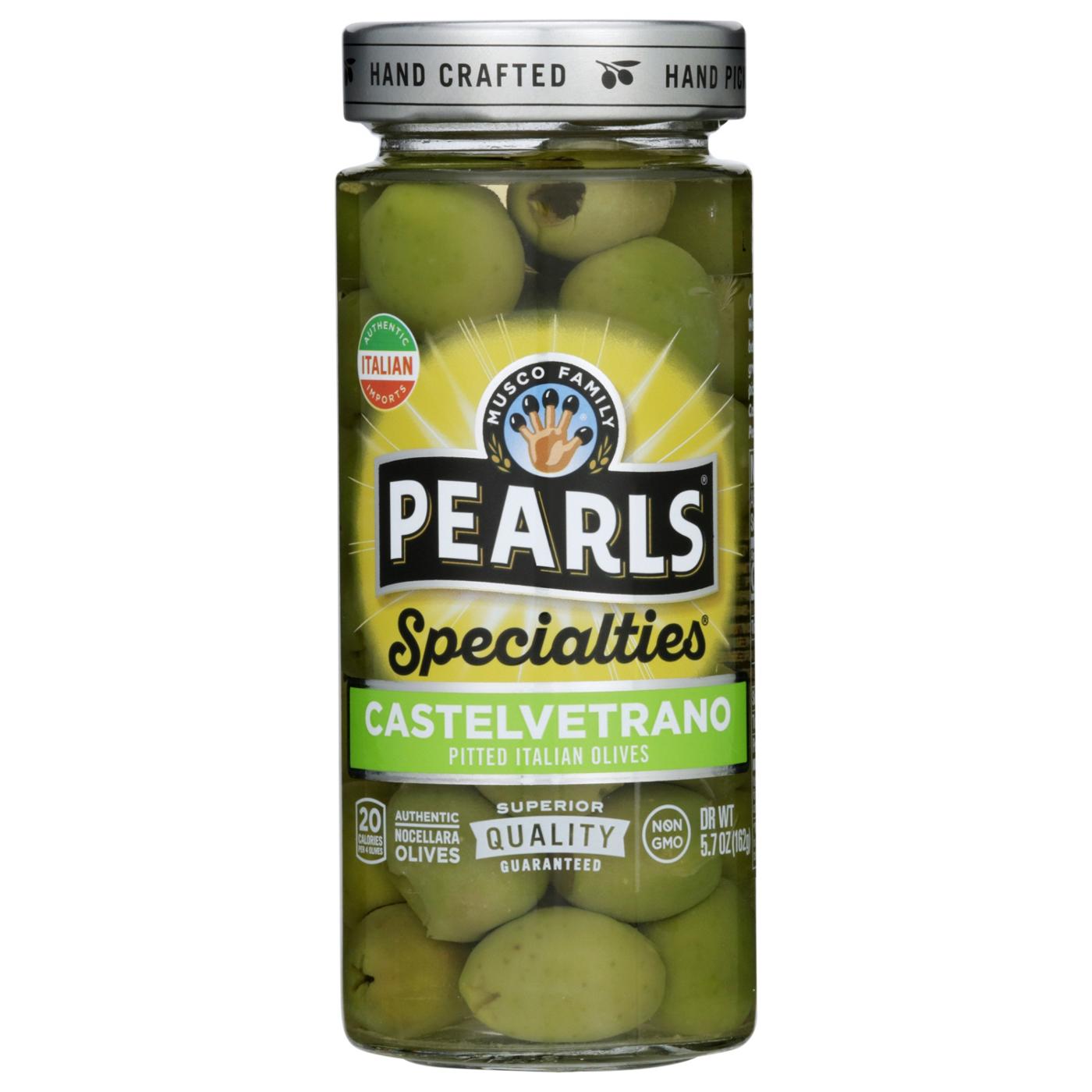 Musco Family Olive Co. Pearls Specialties Castelvetrano Pitted Italian Olives; image 1 of 7