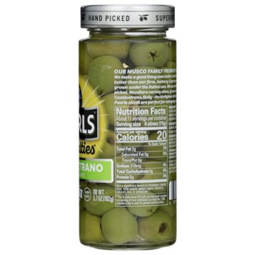 Musco Family Olive Co. Pearls Specialties Castelvetrano Pitted Italian Olives, 5.7 oz