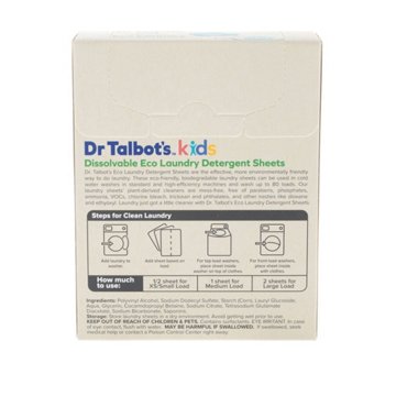 Dr. Talbot's Kids Laundry Detergent Sheets - Fresh Scent