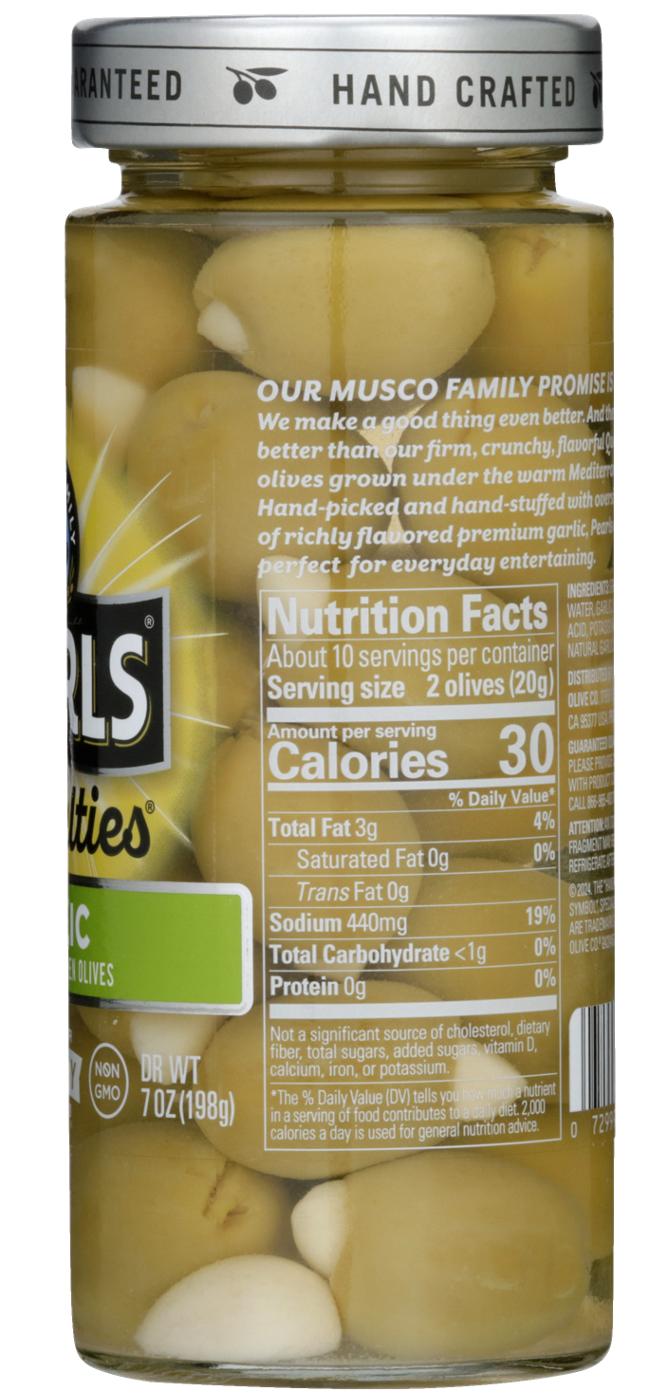 Musco Family Olive Co. Pearls Specialties Garlic Hand-Stuffed Queen Olives; image 4 of 7